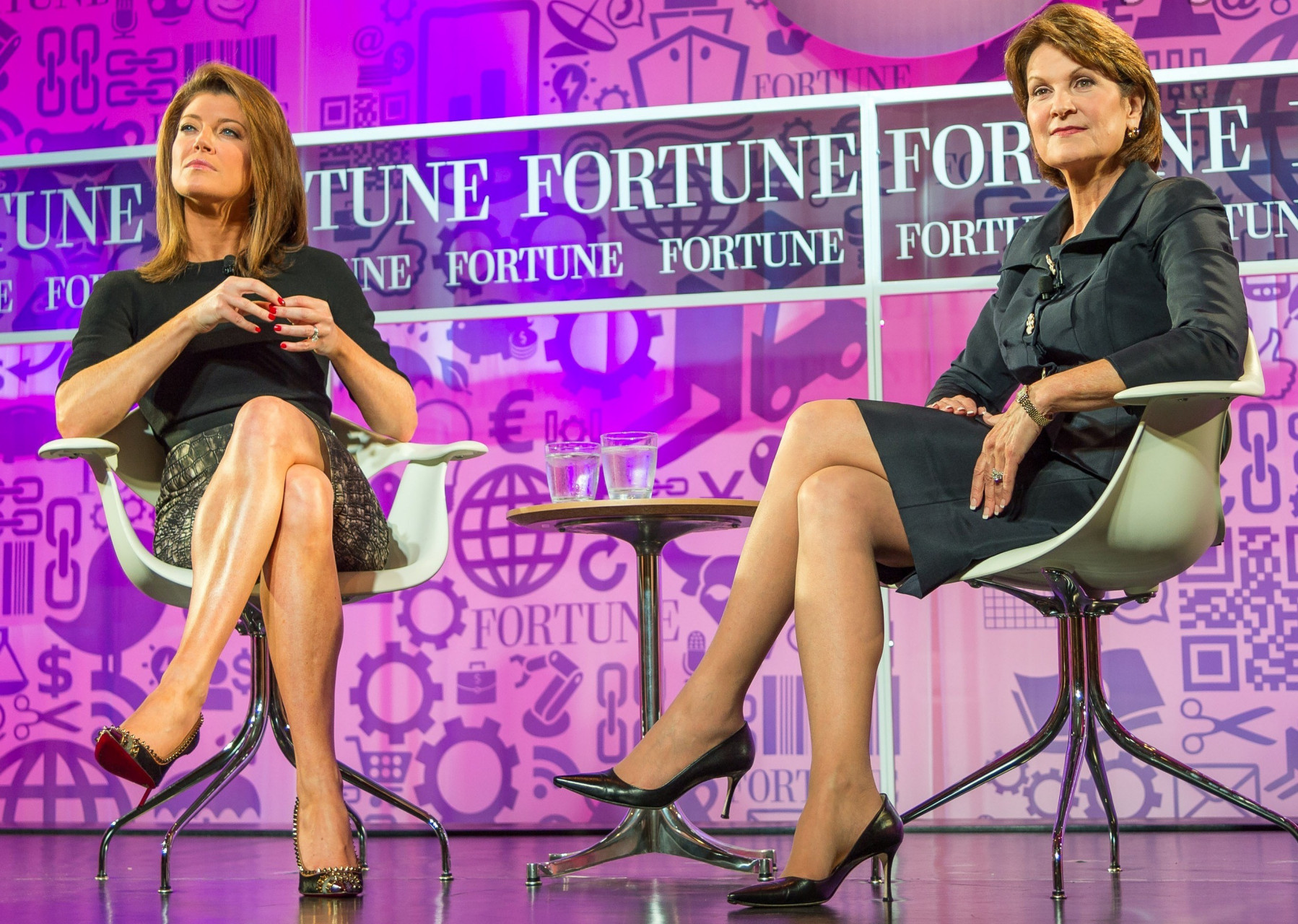 主持人norah odonnell访问洛克希德·马丁公司ceo marillyn hewson