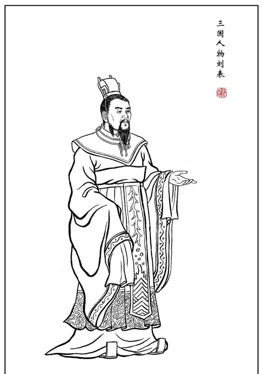 三国人物简笔画霸气图片