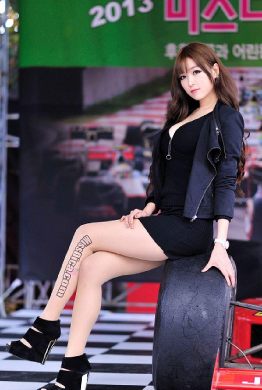 韩国美女李恩慧车展现场照