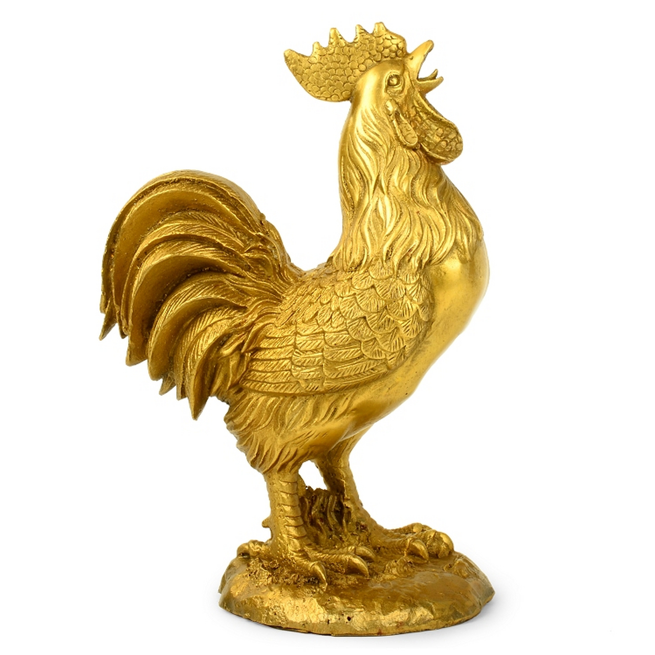 "掌柜的出来后,穷小伙拿出铜公鸡,掌柜看了之后,觉得这铜鸡肯定年代