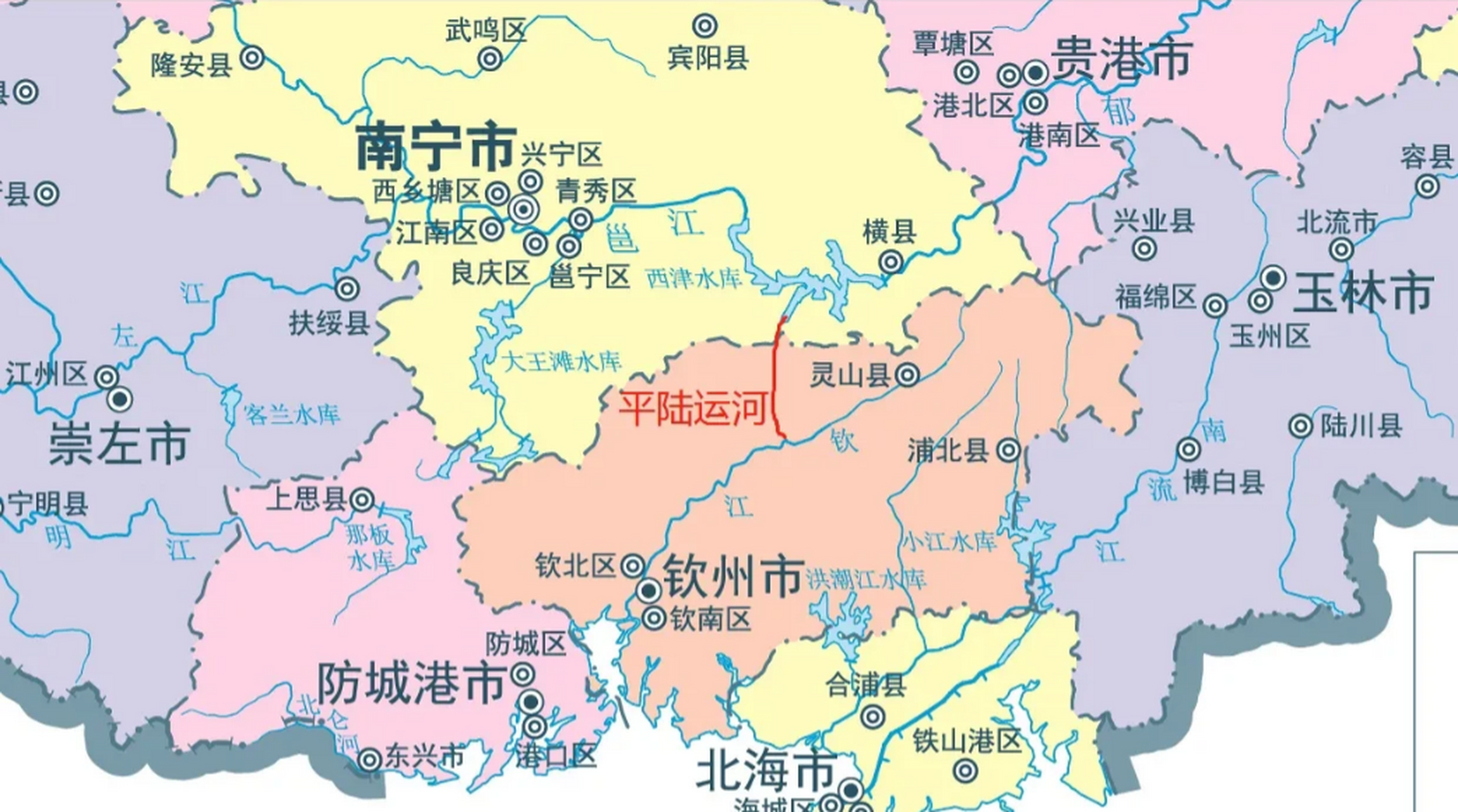 随着南深高铁的建设,以及平陆运河的开凿,未来的横州绝对是广西重要的