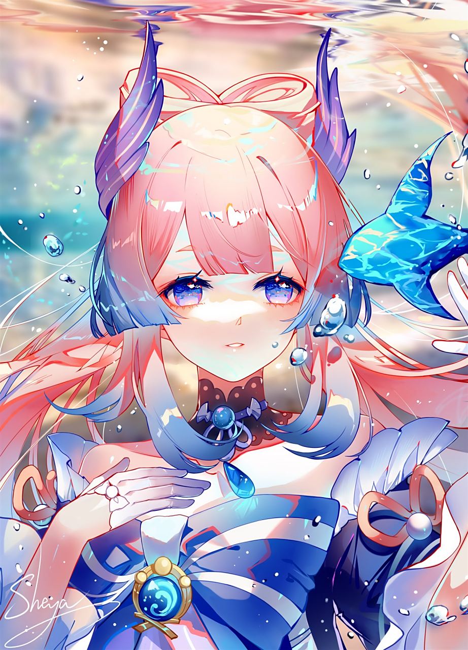 原神 珊瑚宫心海 画师:舍亚