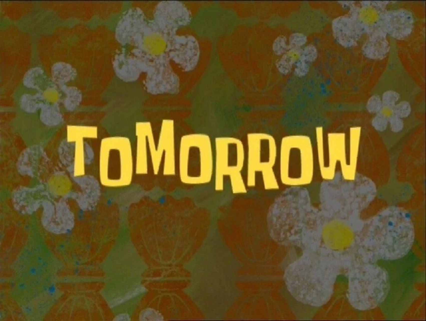 《海绵宝宝》里的时间过场背景图 太爱啦