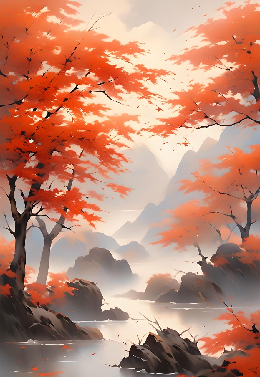 图片##当代水墨画##中国山水画##水墨画的世界##山水画##古风美女