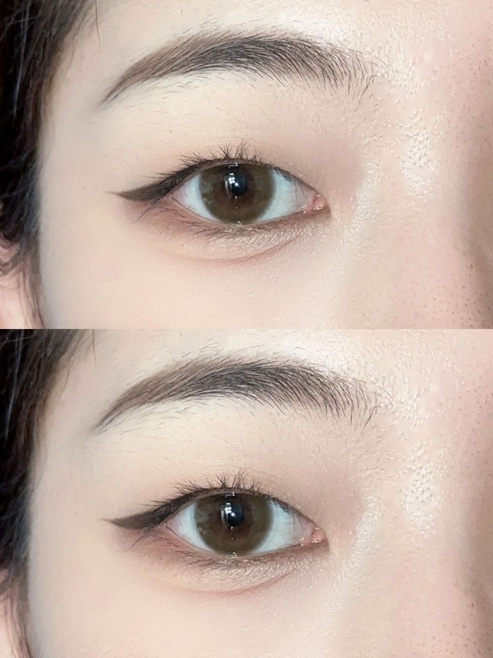 分享一个单眼皮下垂眼型画上扬眼线的方法!