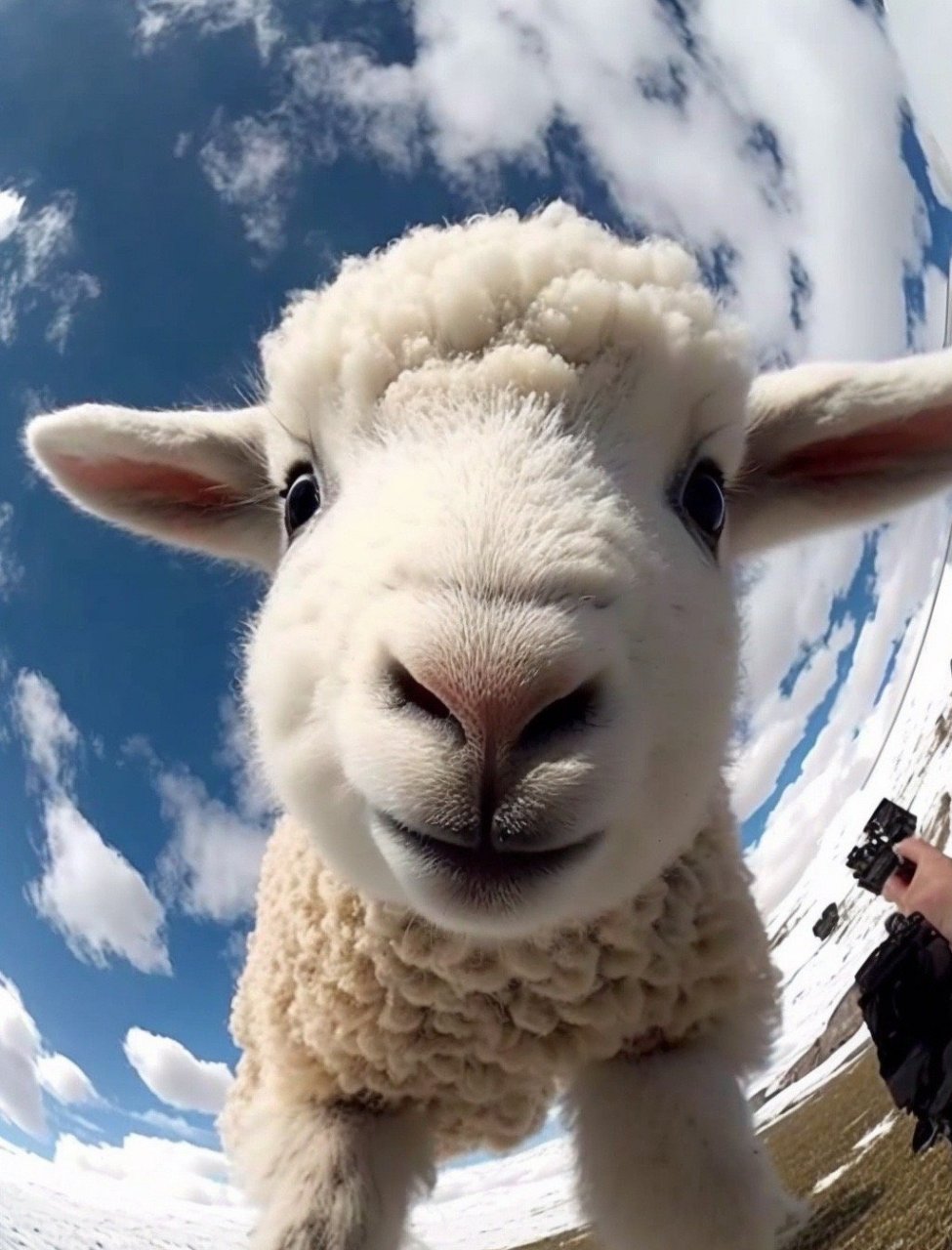 可爱的跳伞小羊#壁纸##手机壁纸##无水印壁纸##高清壁纸##可爱壁纸