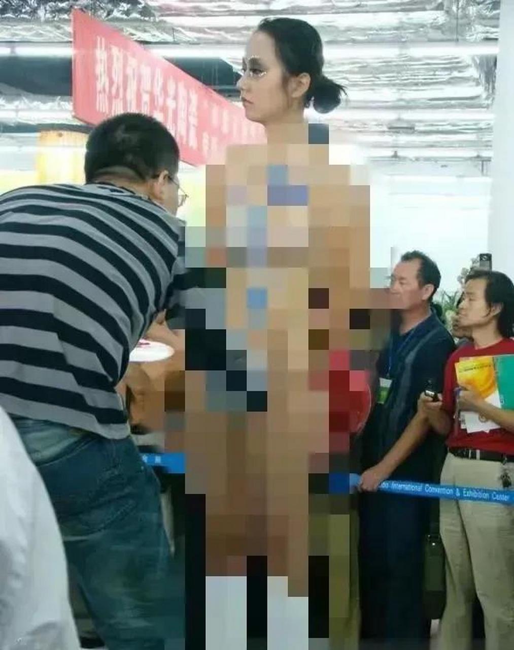 淄博火了,有人竟然把以前淄博陶瓷展的黑料挖了出来,人体彩绘 尺度