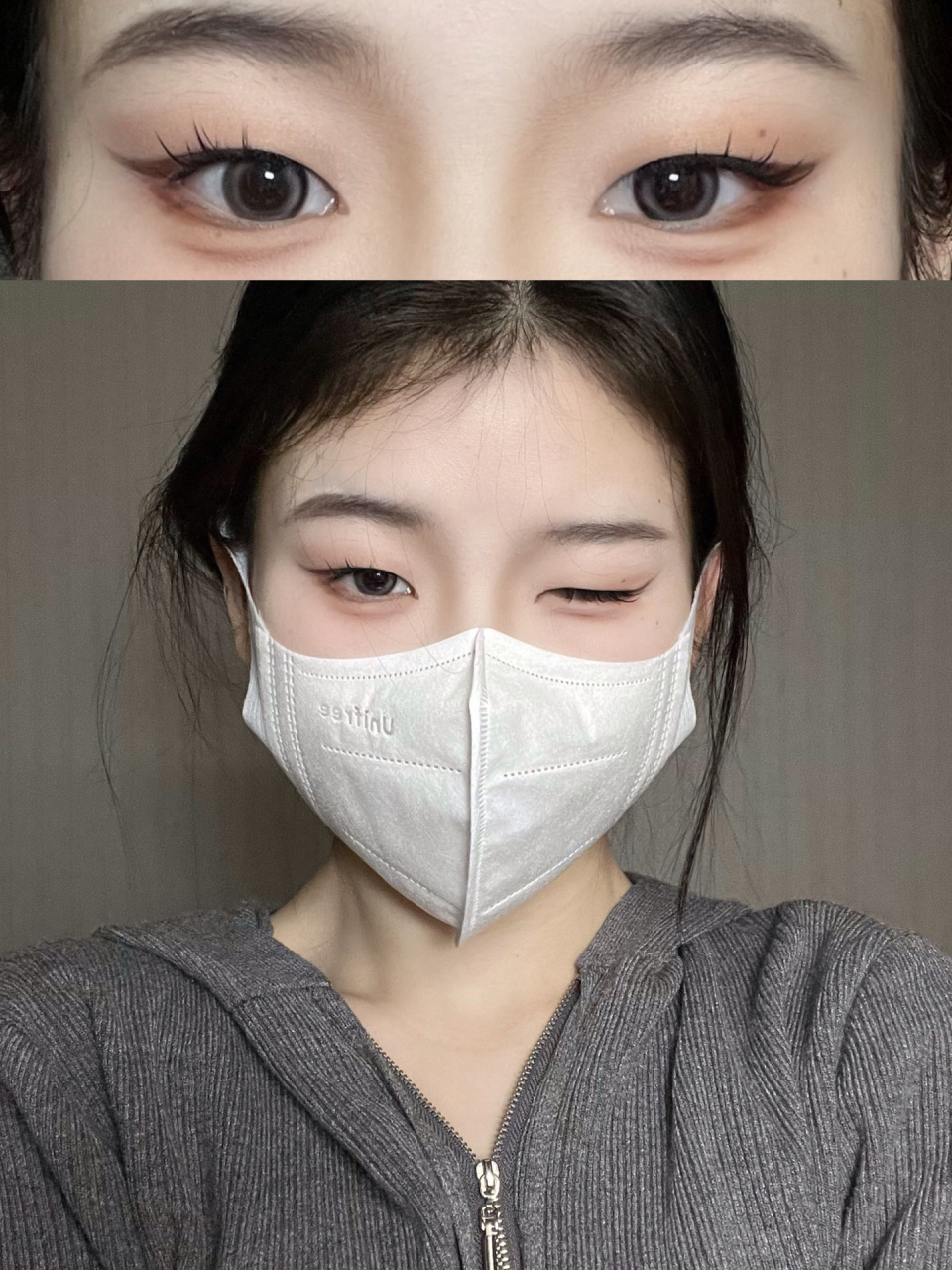 单眼皮画jennie猫系眼妆太美啦 肿眼泡不学我真的会难过 哈哈哈 来