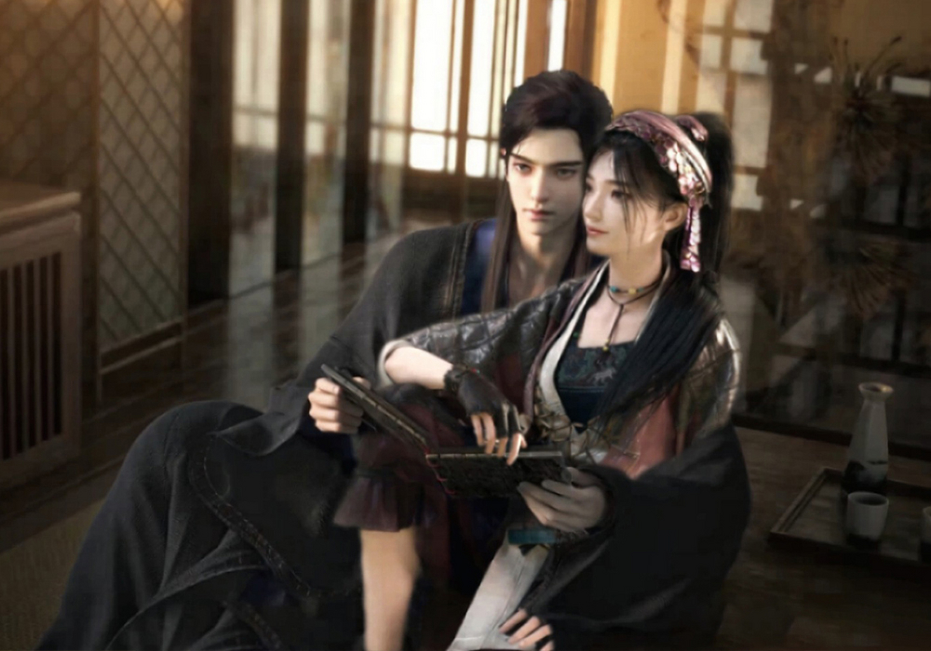 感觉镜玄和屠丽越来越有夫妻相了,这两位在恒水居已经同居快一年了.