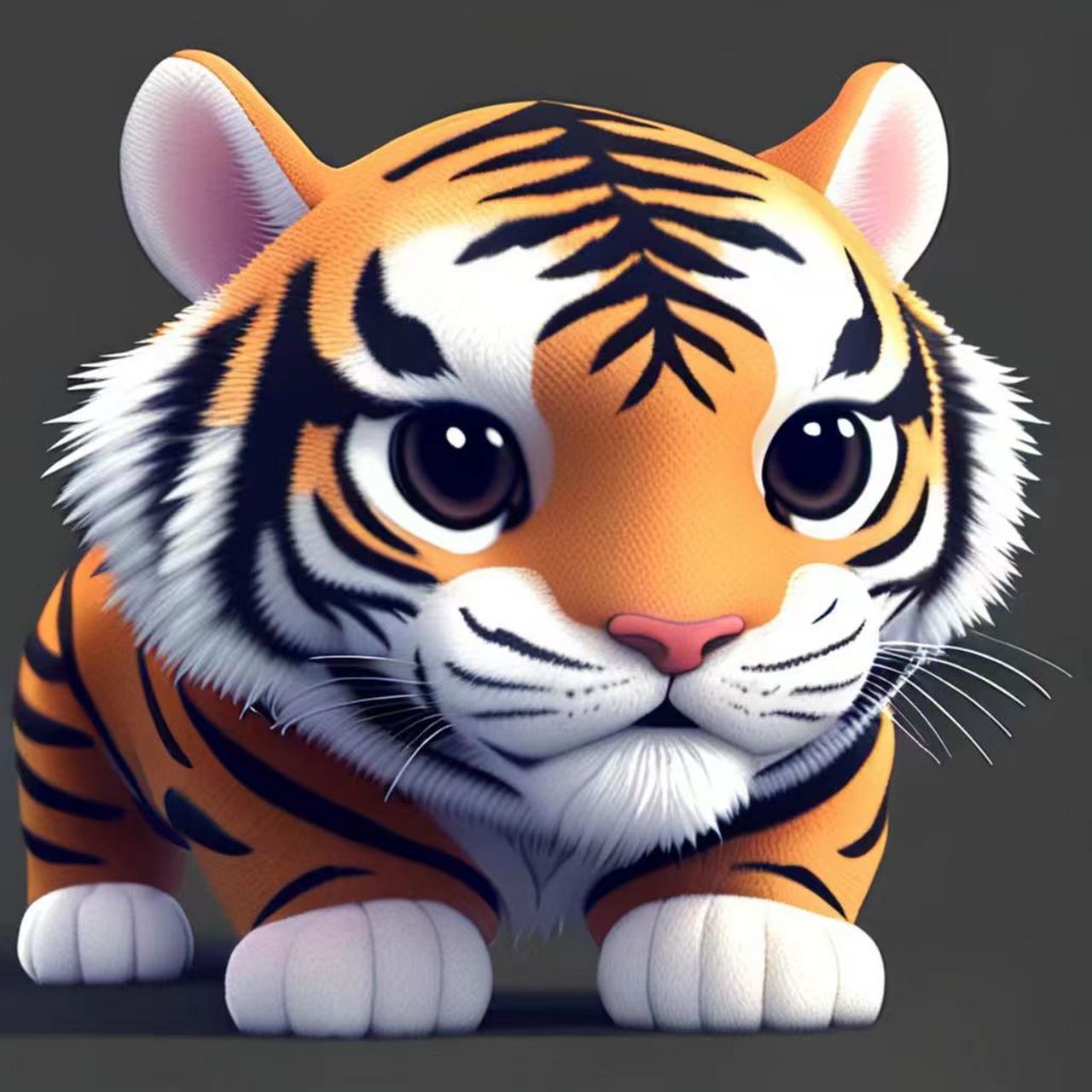 百度涂鸦一格ai绘画12生肖系列之虎,总有一款你喜欢的图片.