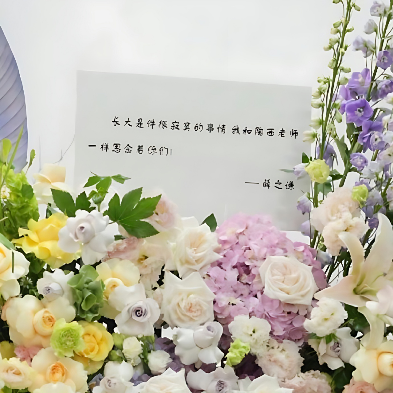 薛之谦送花篮给tfboys十周年演唱会,是陶西老师!