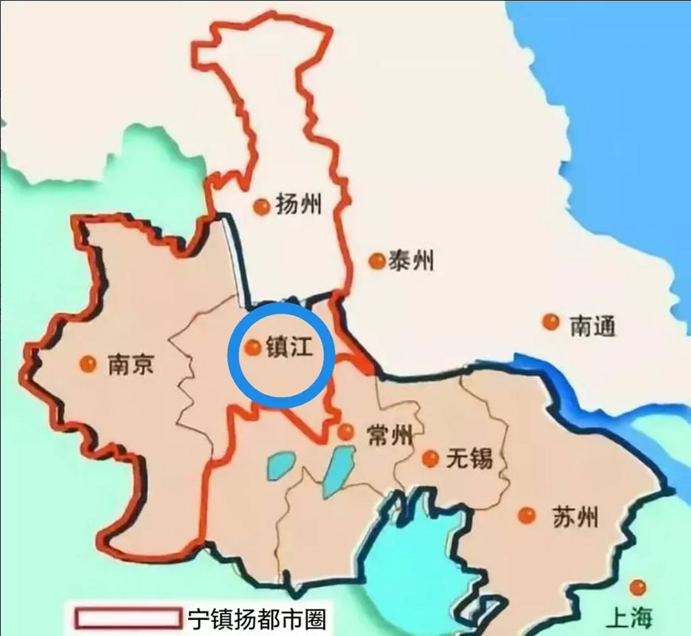 是江苏最尴尬的城市,老一代人都把镇江看作苏南,嘴里说的是苏锡常镇