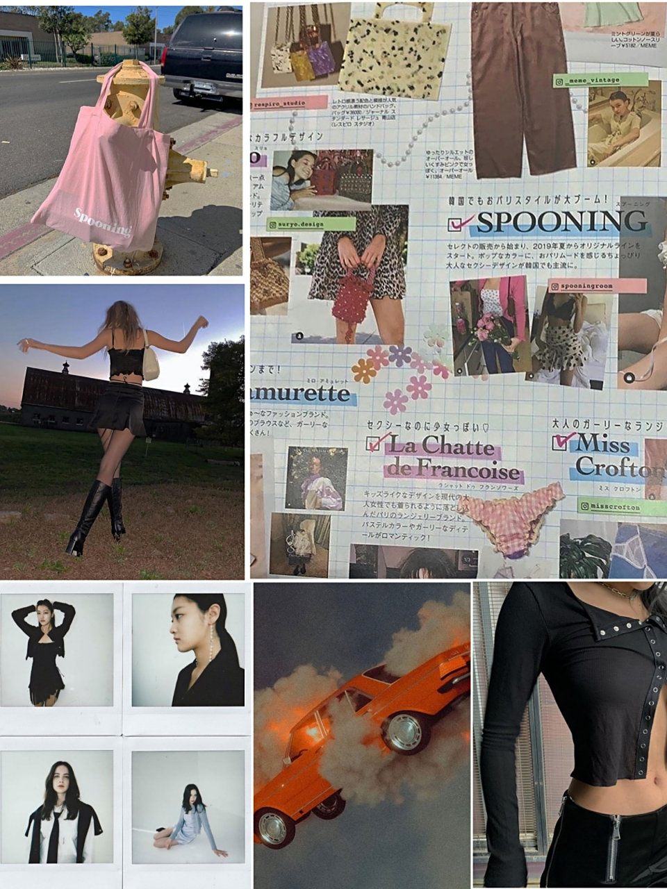 spooning家的风格并不是纯正的韩风,而是偏辣妹儿路线.