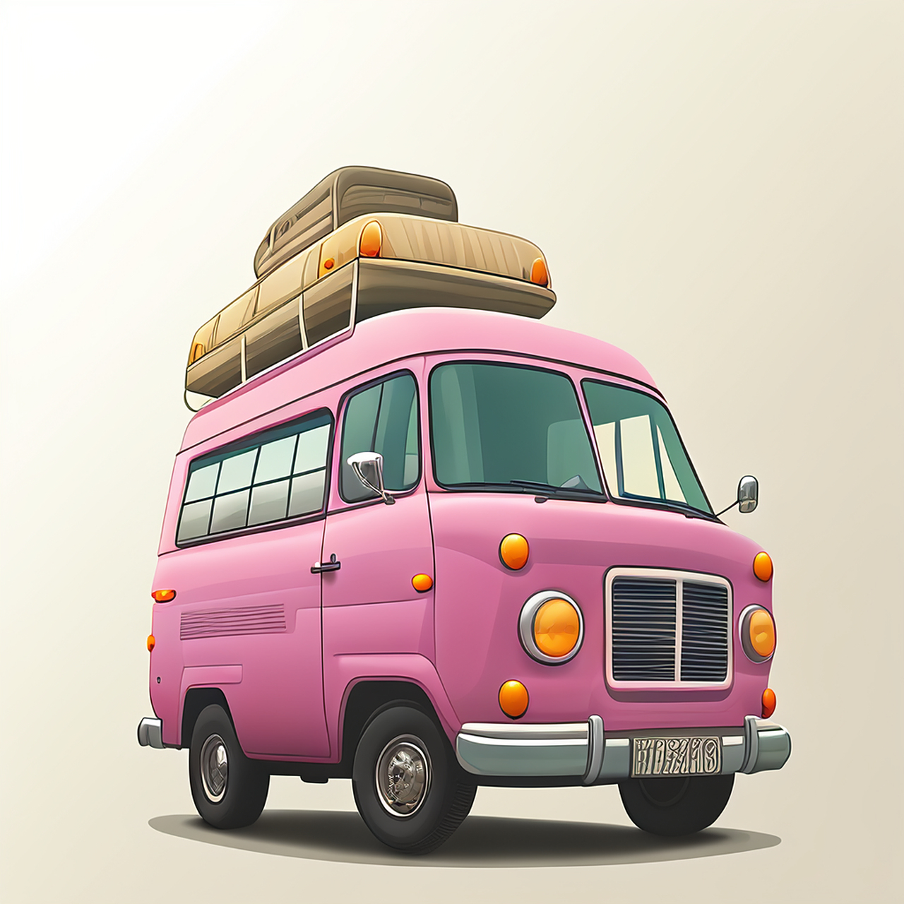 周末# #开心# #房车# #度假# 开心的粉色房车正在驶向度假胜地,周末