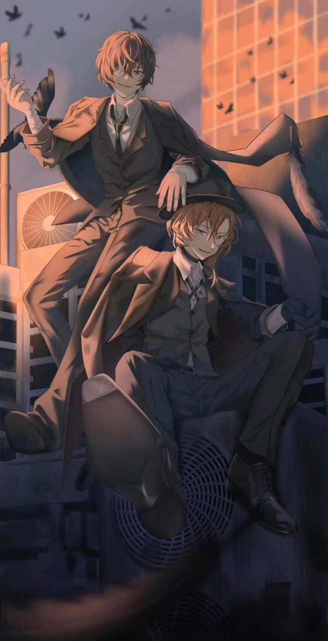 文豪野犬# 文豪 双黑,太中组合好帅呀! komiya_latte