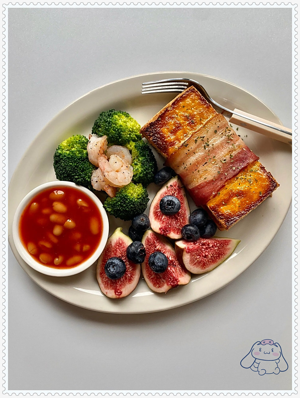 一人的美食盛宴,芝士培根吐司卷早餐盘!