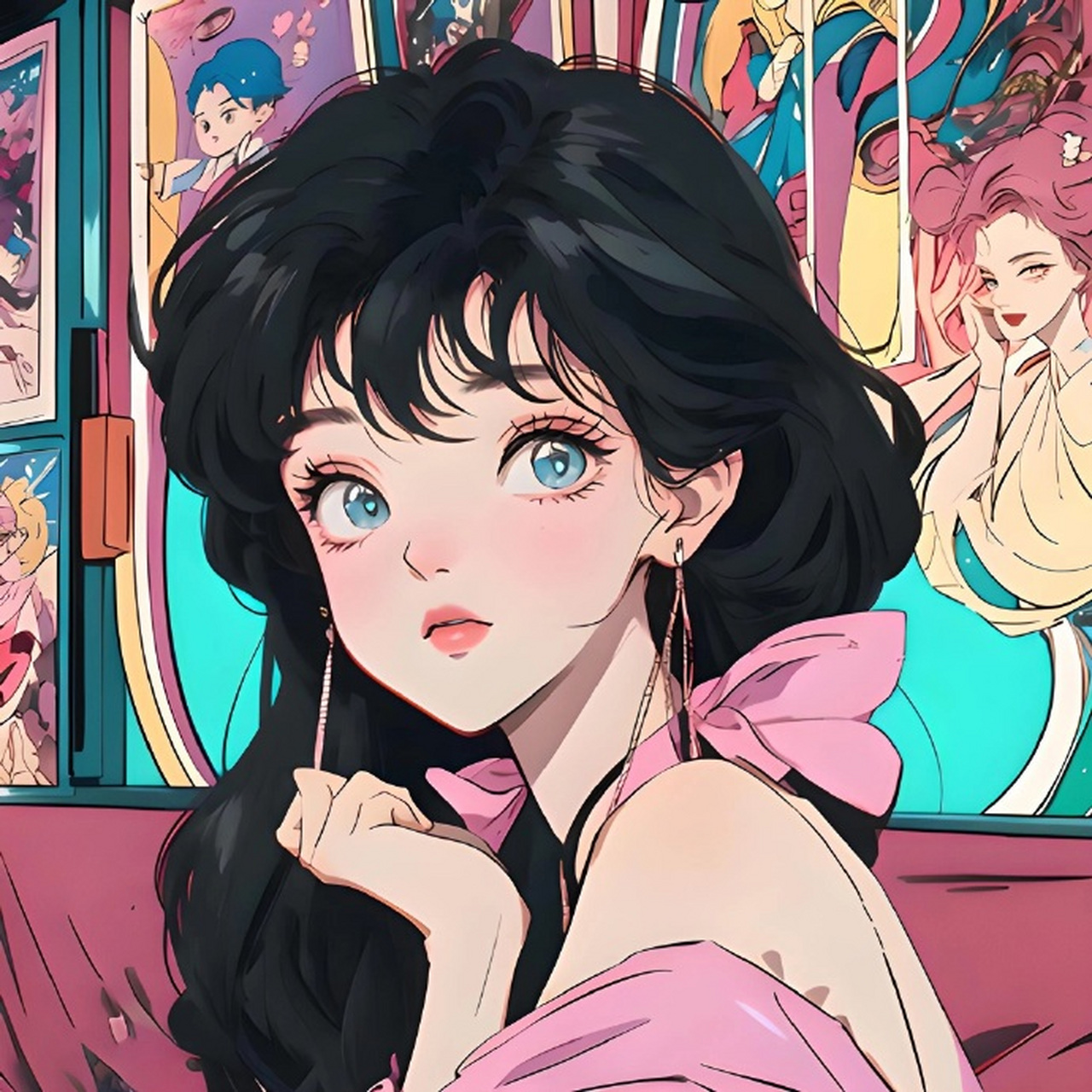 这组复古风头像 太爱啦～[打call] #头像# #女生头像# #头像分享