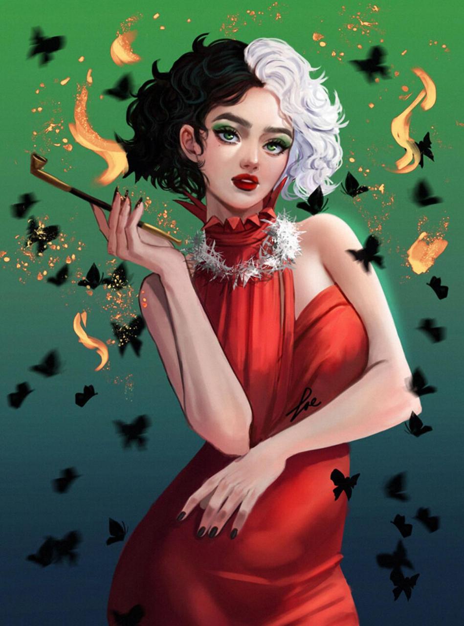 gif创作人# 时尚性感美女人物插画,画风兼具柔美,精致,细腻,繁傅热