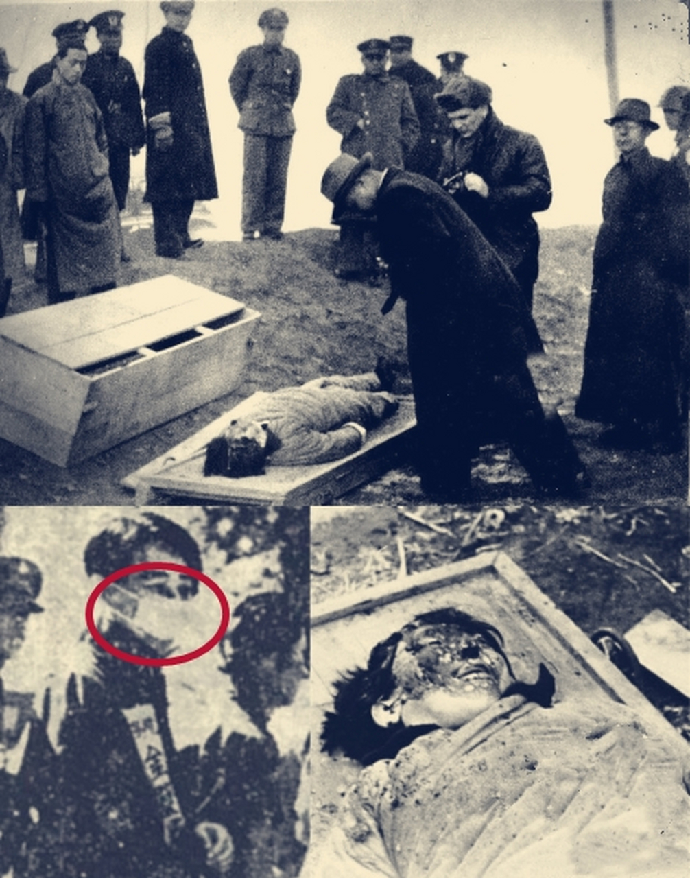 1948年,北平第一监狱,被枪毙后的汉奸川岛芳子的尸体
