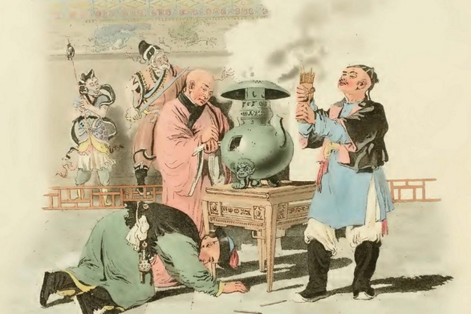 67671793年,大英帝国派往大清的马夏尔尼使团到达中国,在热河行宫