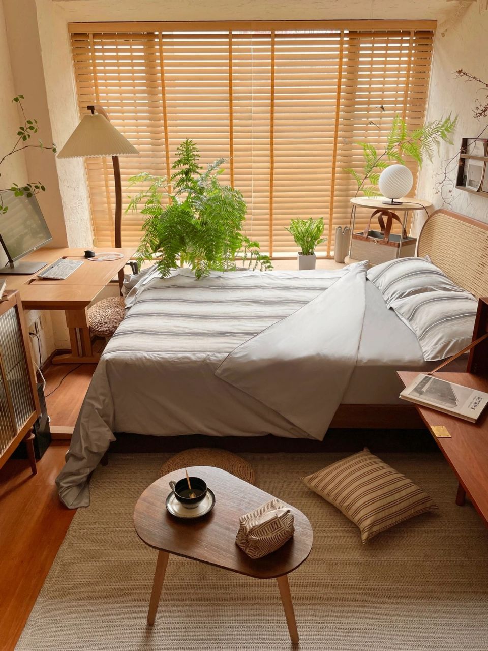 森系原木风  这样的小房间真的幸福感爆棚 假期宅家的日子里 换了四