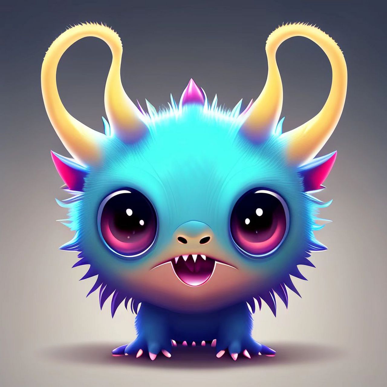 百度涂鸦一格ai绘画:一波可爱的小小怪兽,喜欢的拿走!