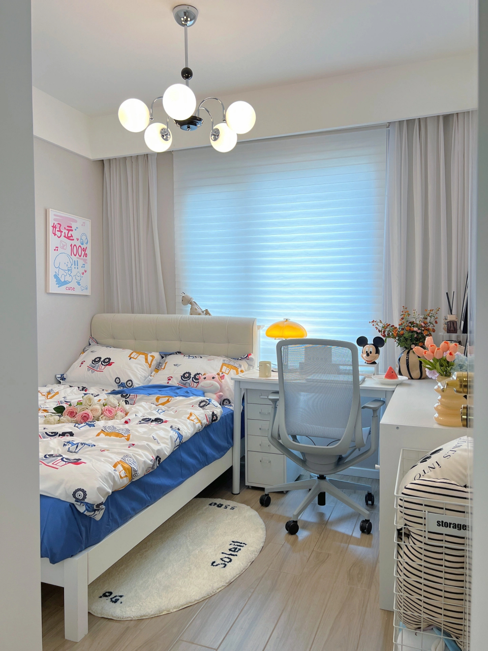 06儿童房只有7平米,当初婆婆让做榻榻米,但是考虑到可能会不透气