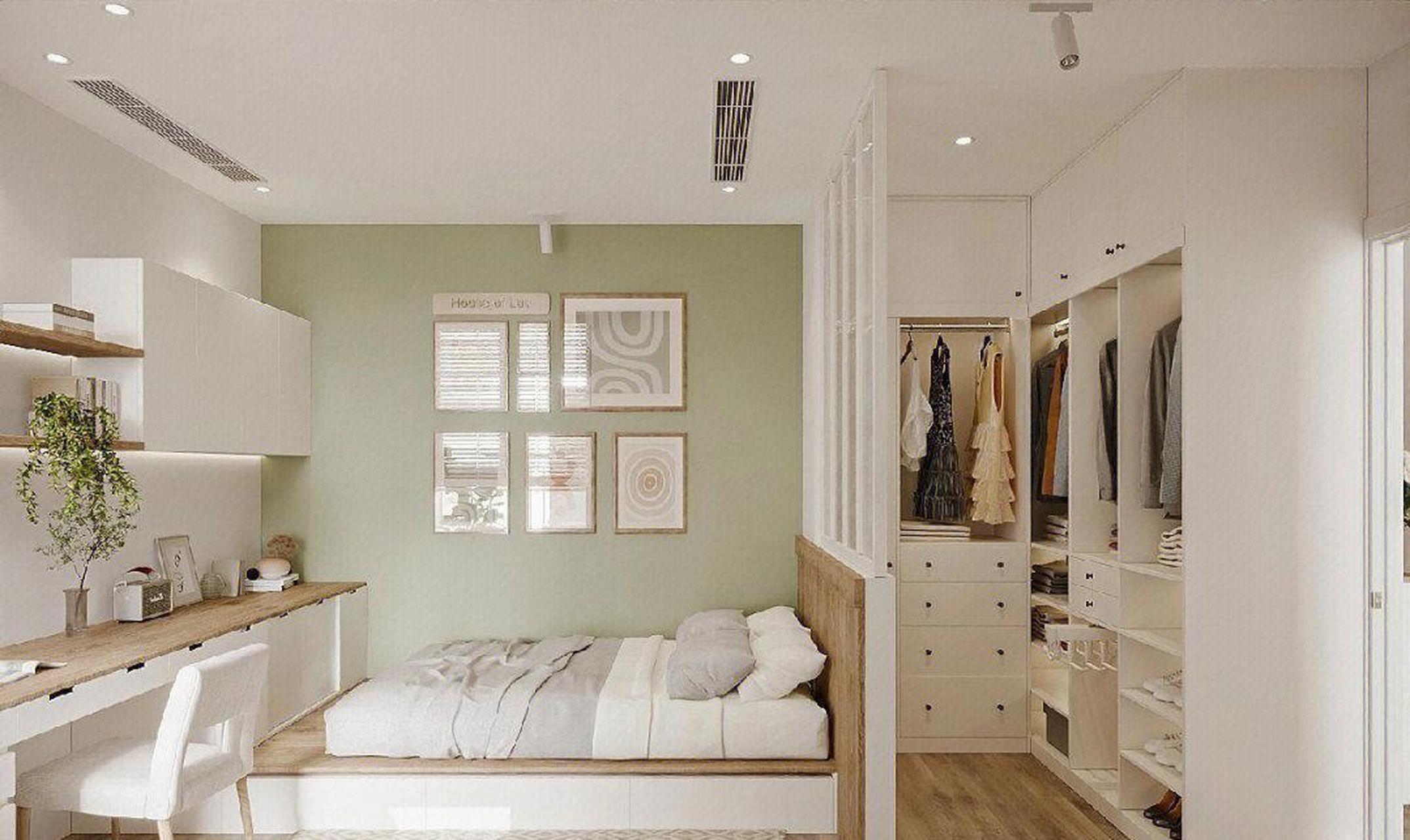 隔出个l型转角衣帽间 全屋定制/榻榻米 l型衣帽间 榻榻米房间,床头不