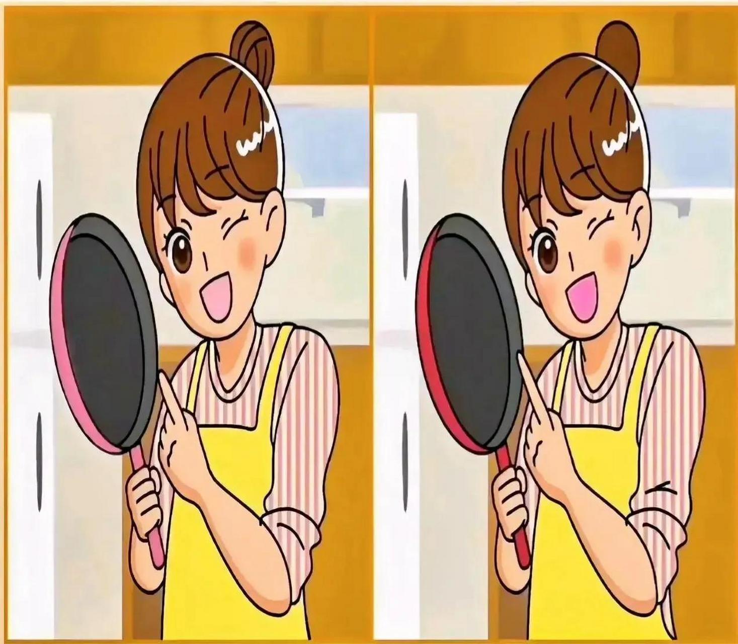 考眼力:最难找不同游戏,有人找了半天只找出四处不同,眼力好的人一眼