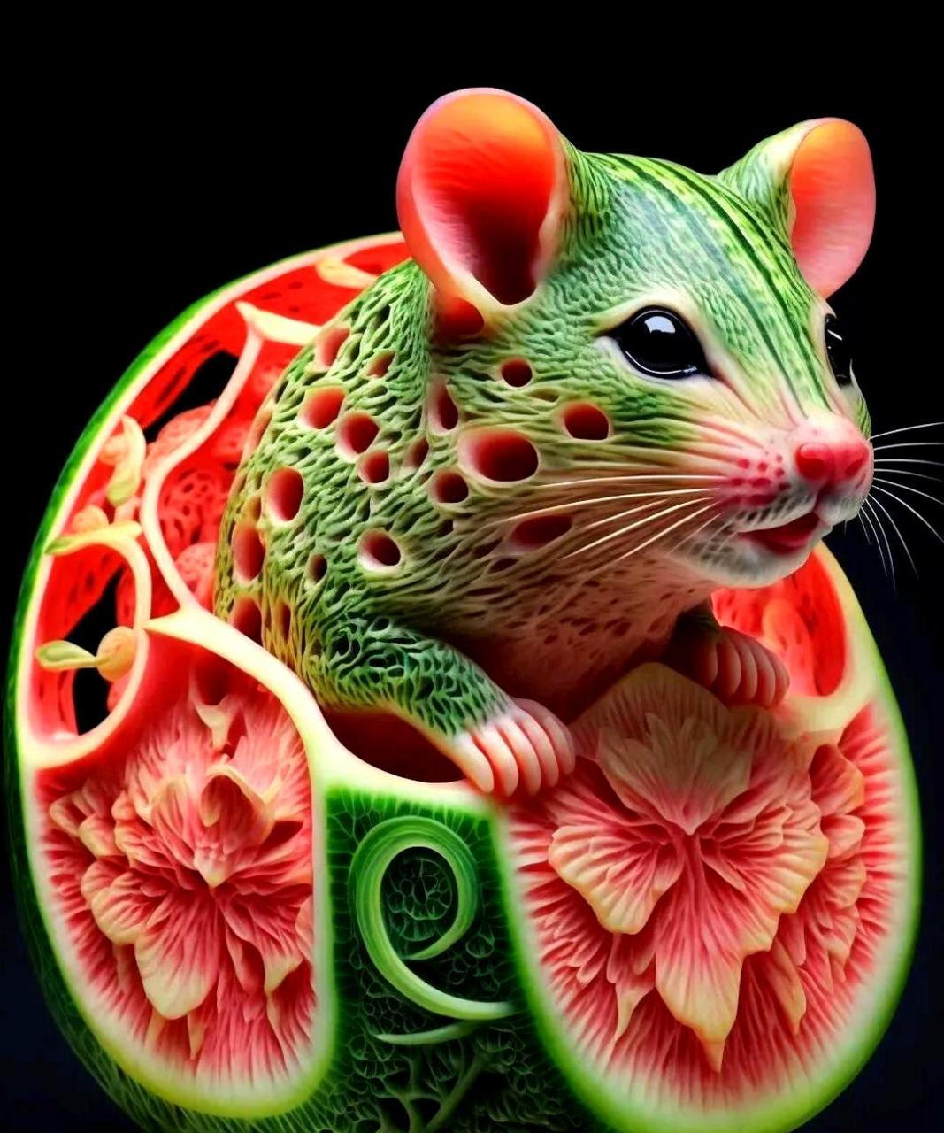 十二生肖西瓜雕刻版.