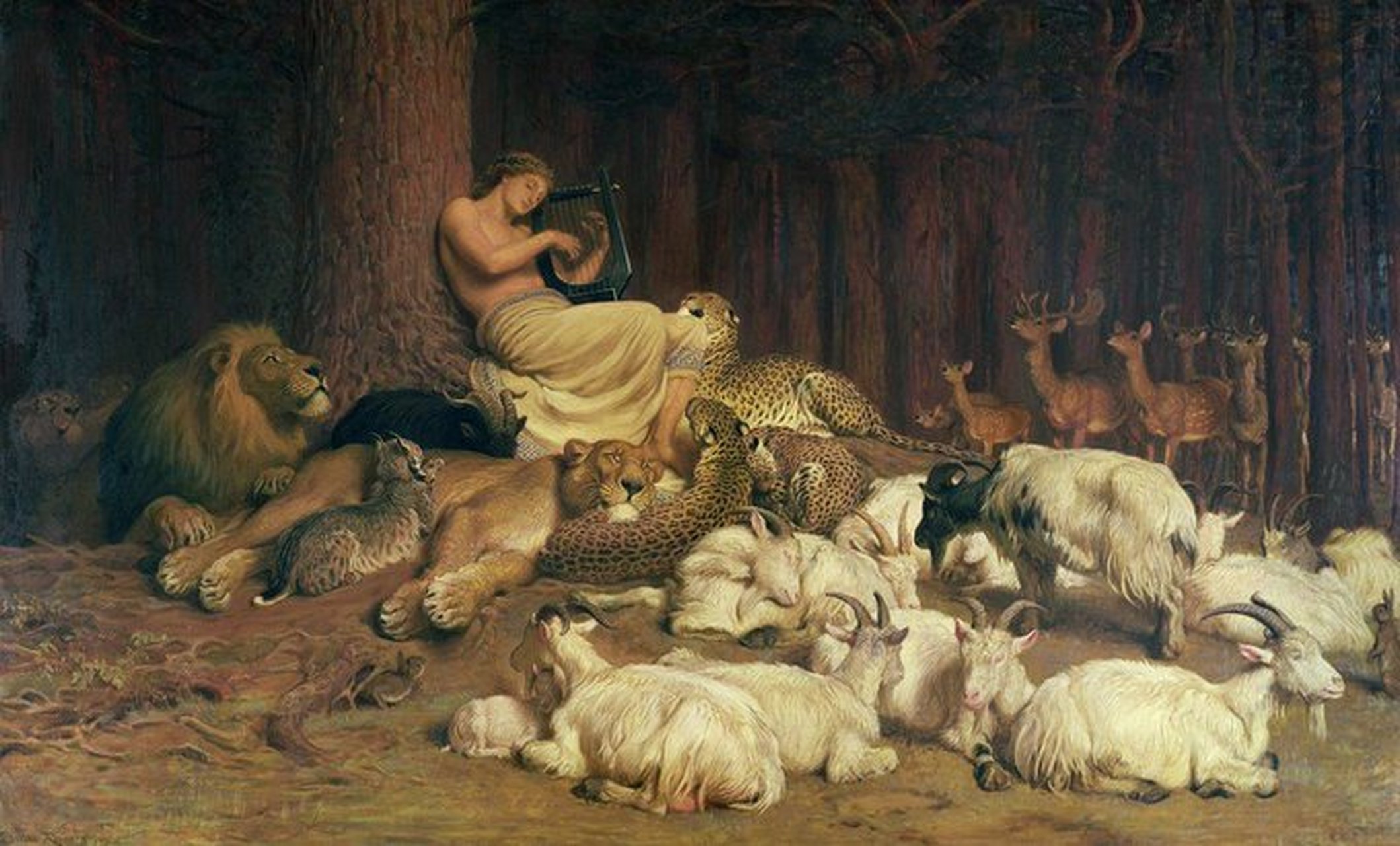 阿波罗弹琵琶.英国里维埃,1874 年