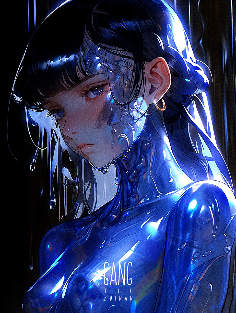 科技感十足的金属人物#ai绘画