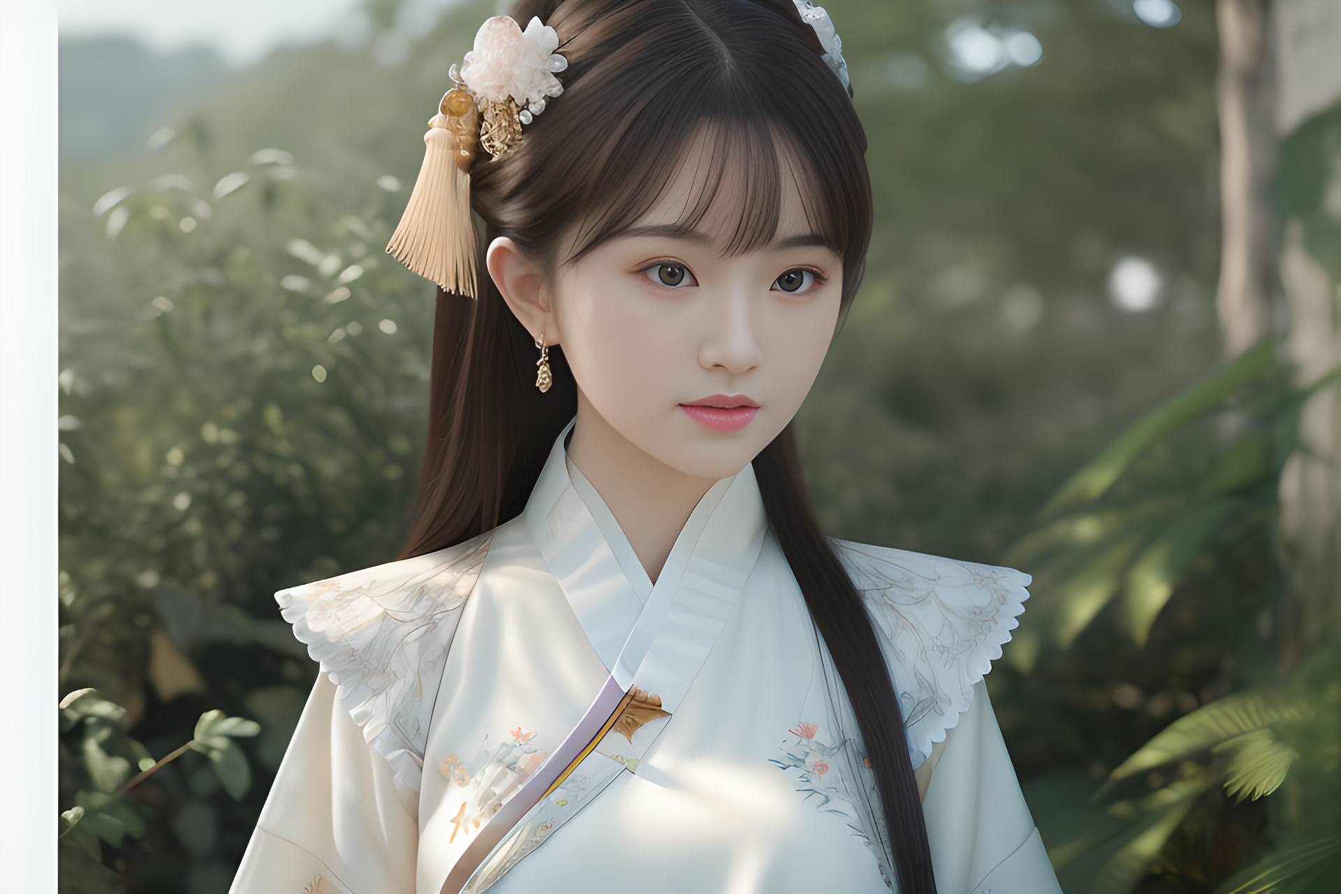 ai绘画-自带仙气的古风女孩(1)#古风# #古风美女