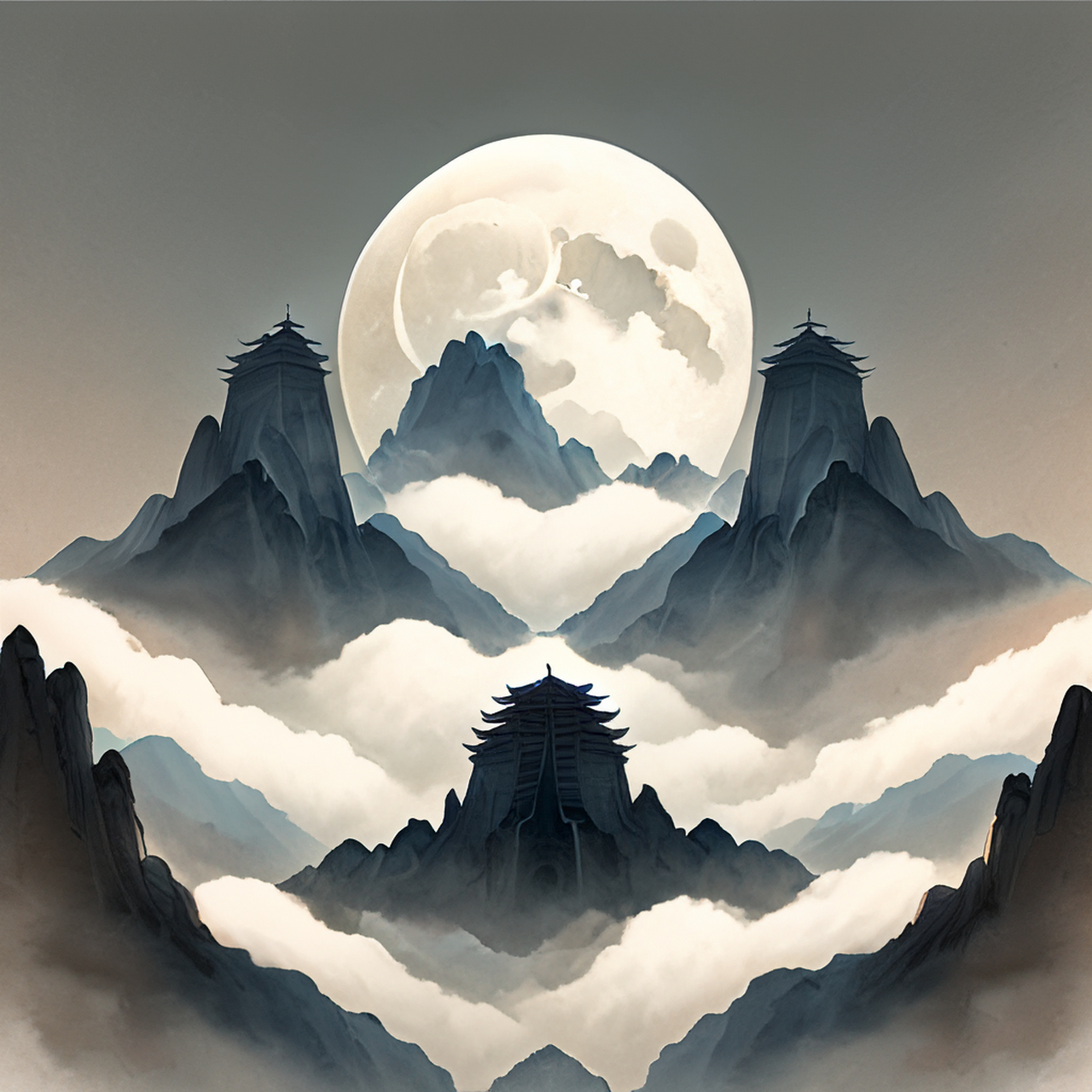 浮云仕宦四方志,明月家山千里心.缥缈,虚幻,明丽#百度文心一言来了