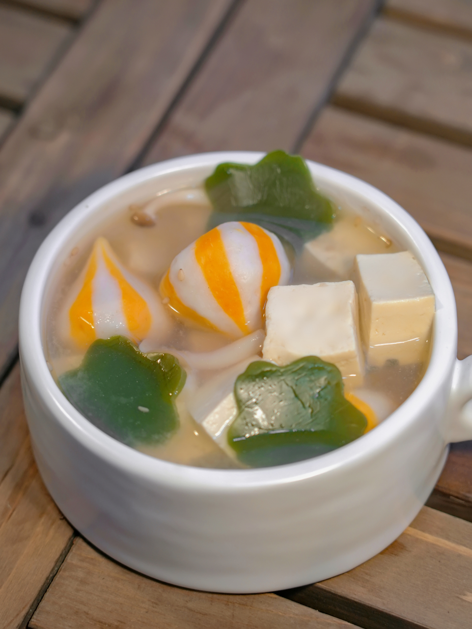 柚子胡椒日式味增汤低脂低卡健康快手汤  原来总喝传统味增汤,今天来