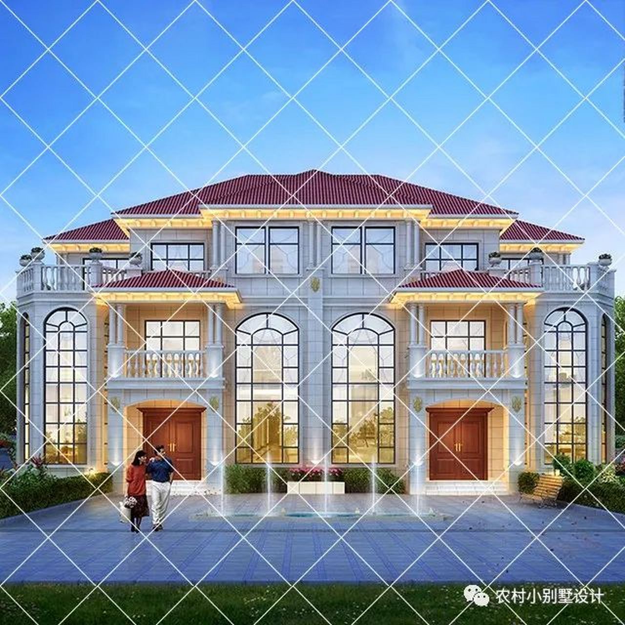 8款兄弟双拼别墅,都是三层设计,四世同堂50年不用重建 双拼自建房我们