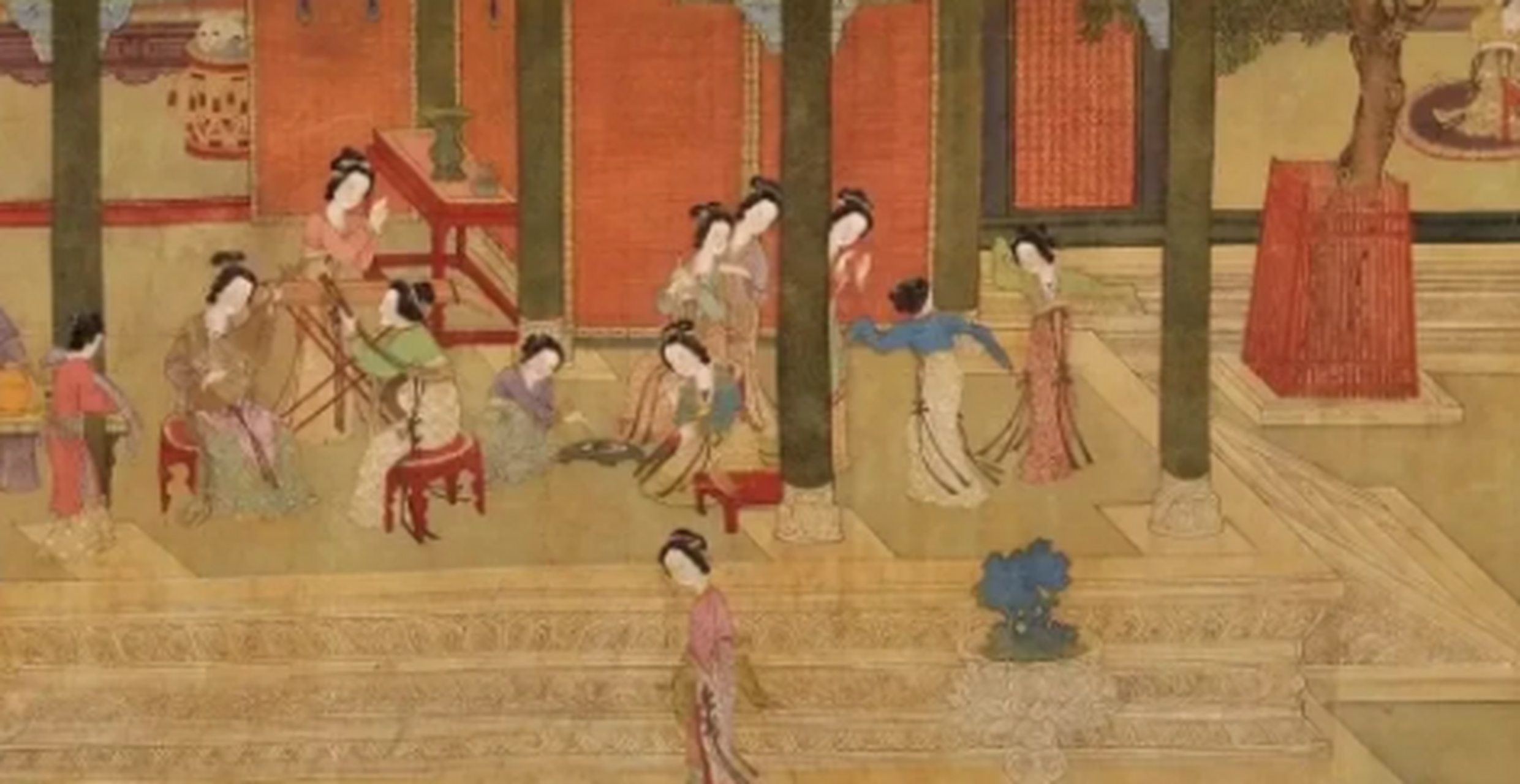 公元746年,唐玄宗正在看梅妃写给他的《楼东赋》,杨贵妃怒道:"这个梅