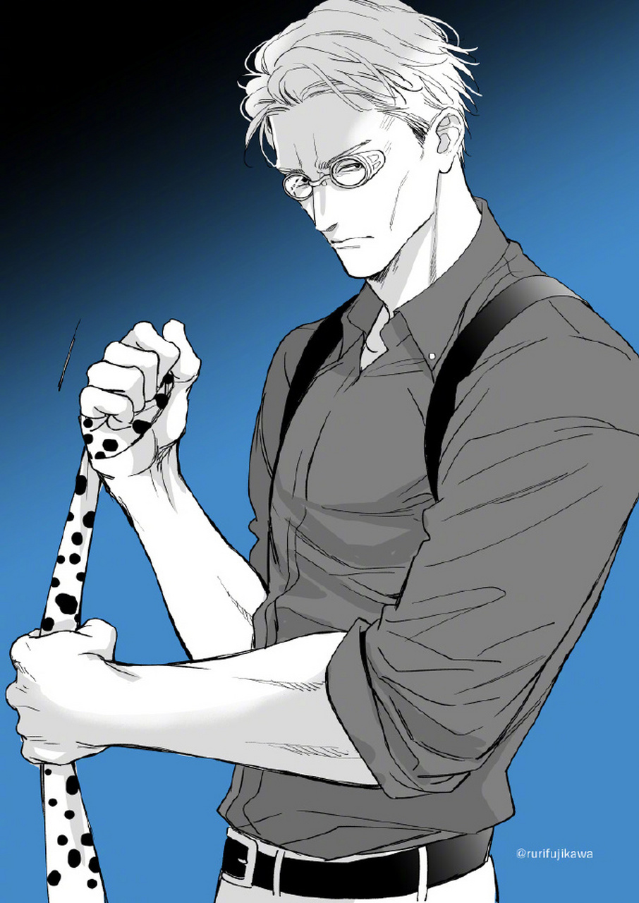 漫画家 藤河るり 绘制的「咒术回战」 七海建人 #经典动漫#  6767