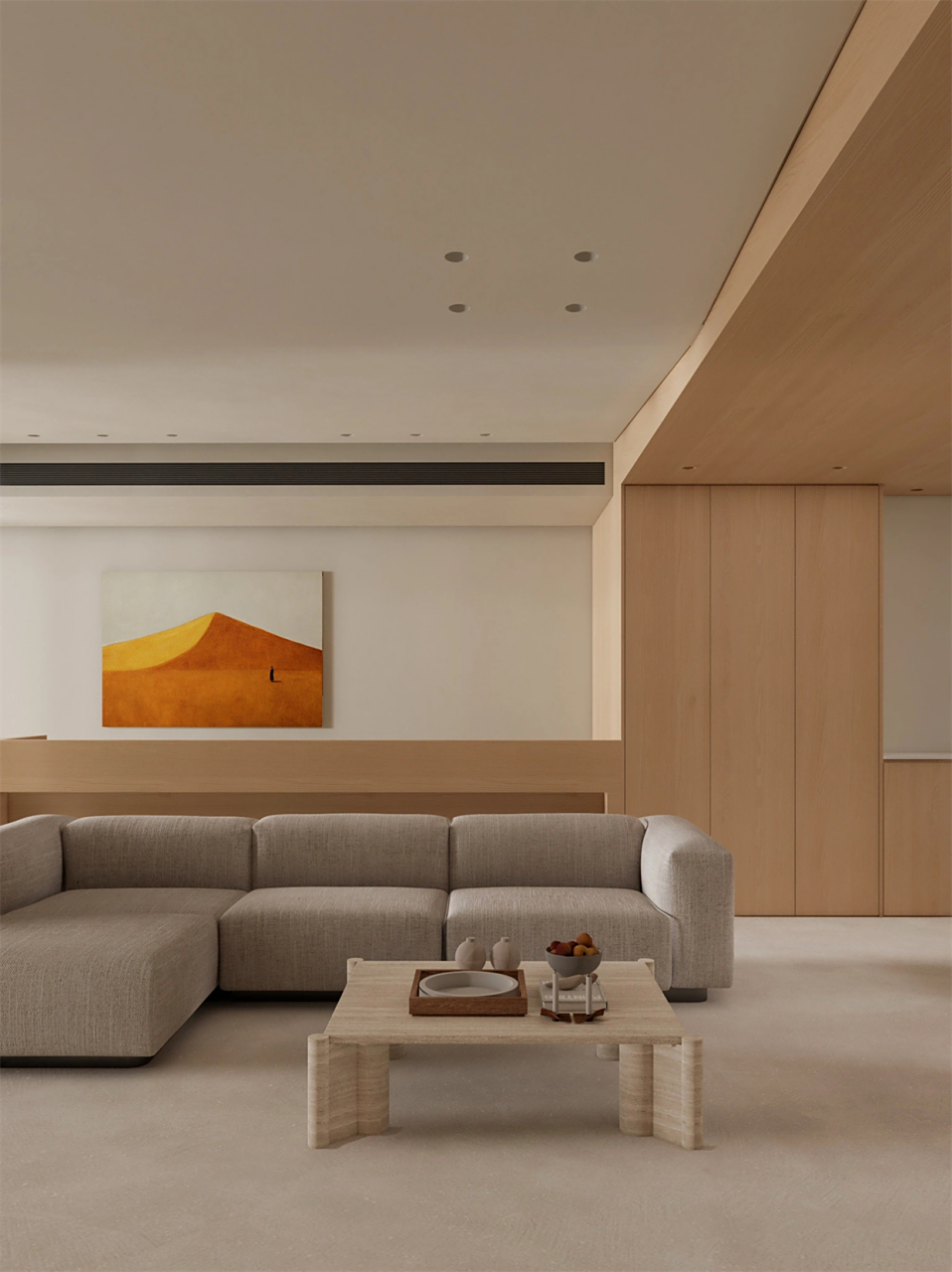 新设计的极简原木风