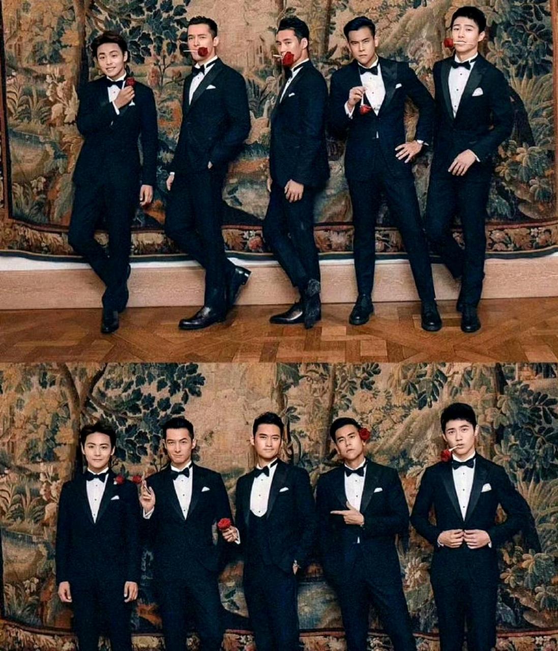 袁弘的伴郎团至今仍无人能超越.