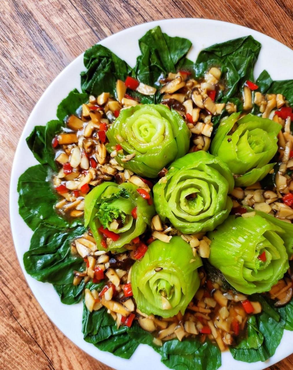 蚝油香菇上海青~|||上海青是我最喜欢吃的青菜,以前都是直接清炒,这次