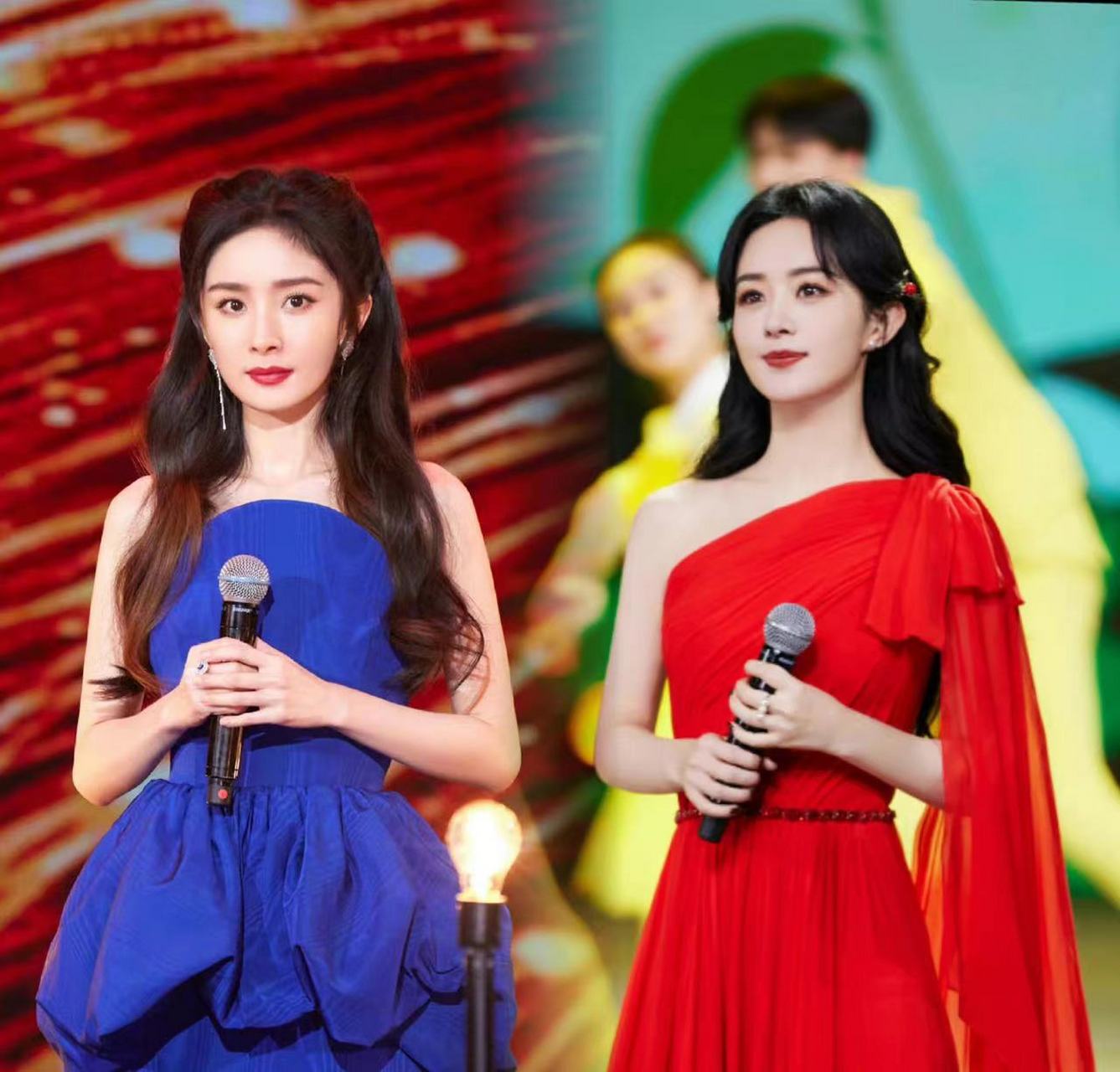 第一次看杨幂和赵丽颖同台演唱,大家觉的谁更美?