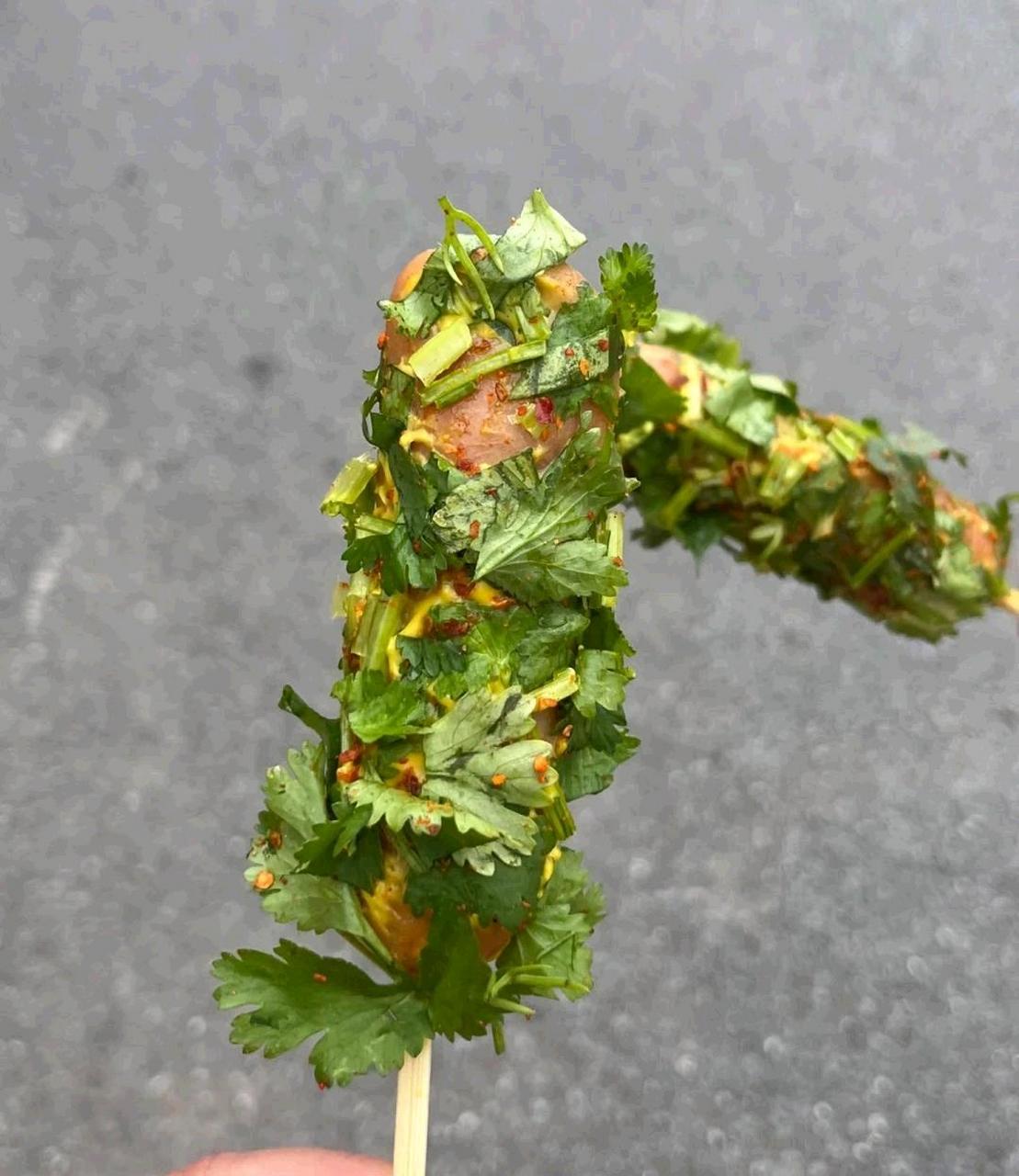 香菜爱好者和热狗爱好者都沉默了.[大笑]