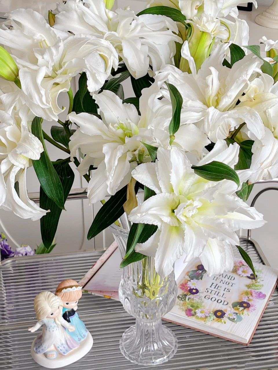 浪漫之星,艾莎重瓣百合  花花印象 艾莎重瓣百合,在醒花桶就开了,第二