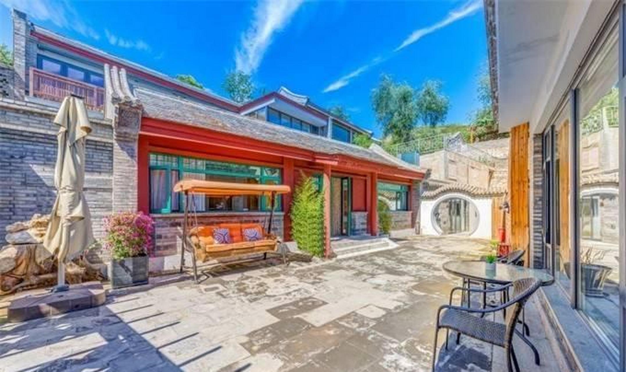 北京门头沟潭柘寺范尼客栈,明代古村扩建的中式合院,民宿典范!