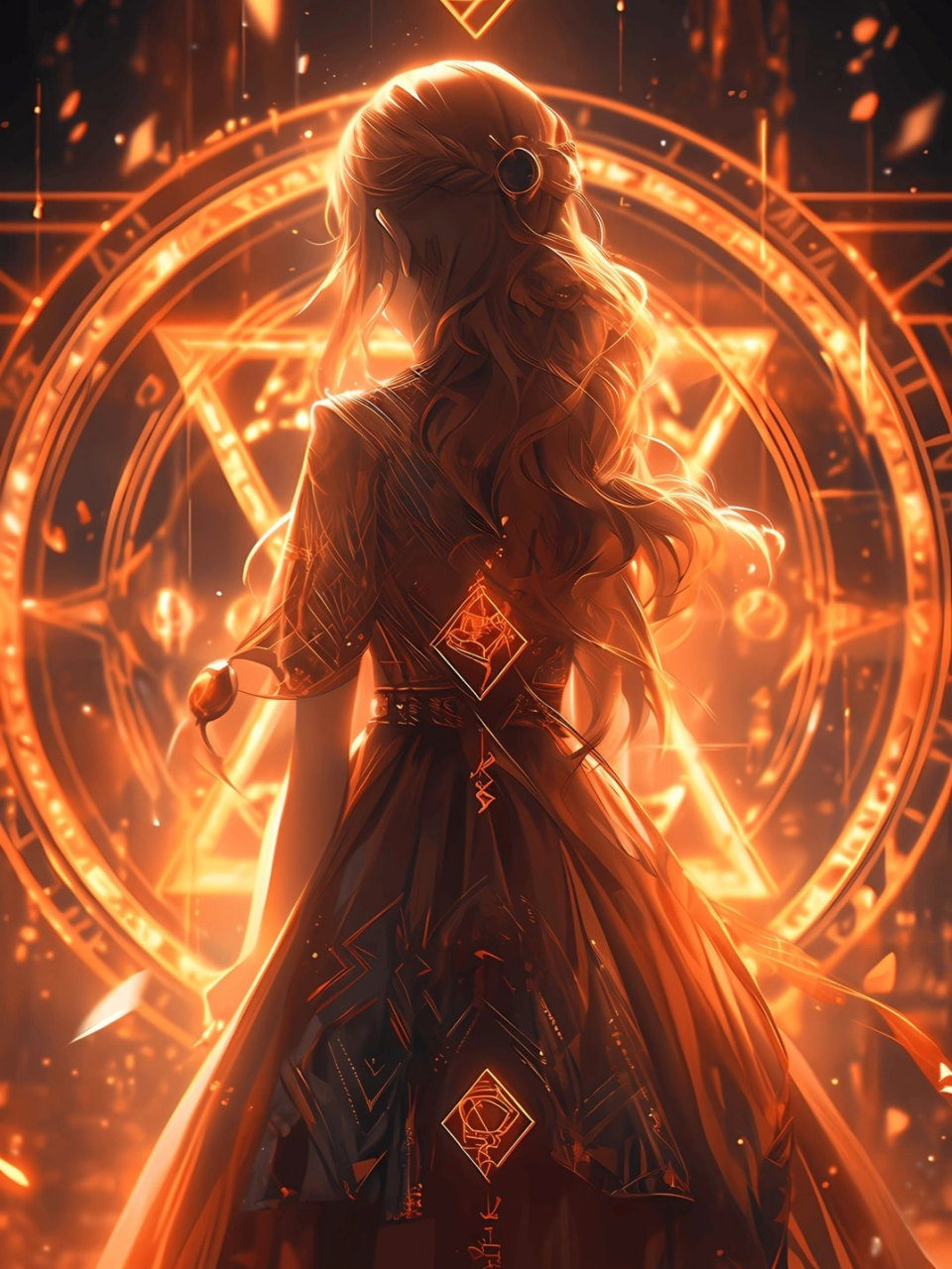 十二星座唯美魔法少女壁纸  每张壁纸有非常好的行星能量哦 太阳守护