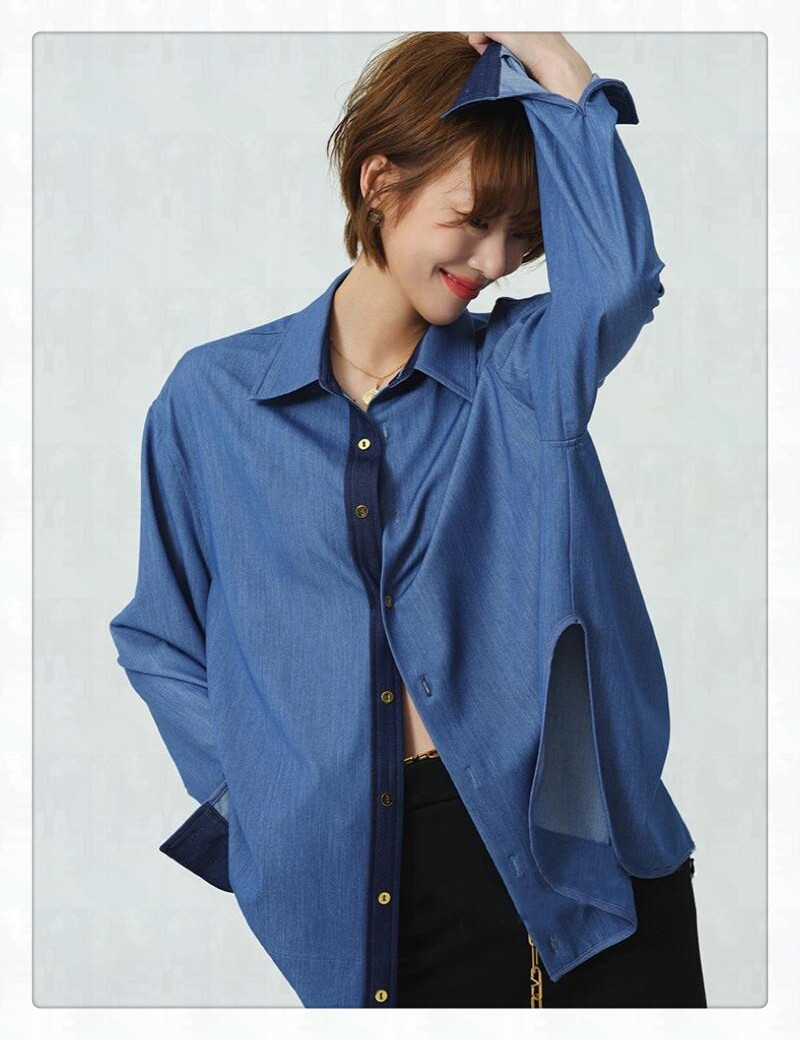 衬衫在秋冬季节也能展现出别样的风采, 尤其是宽松的法式衬衫,在嵌