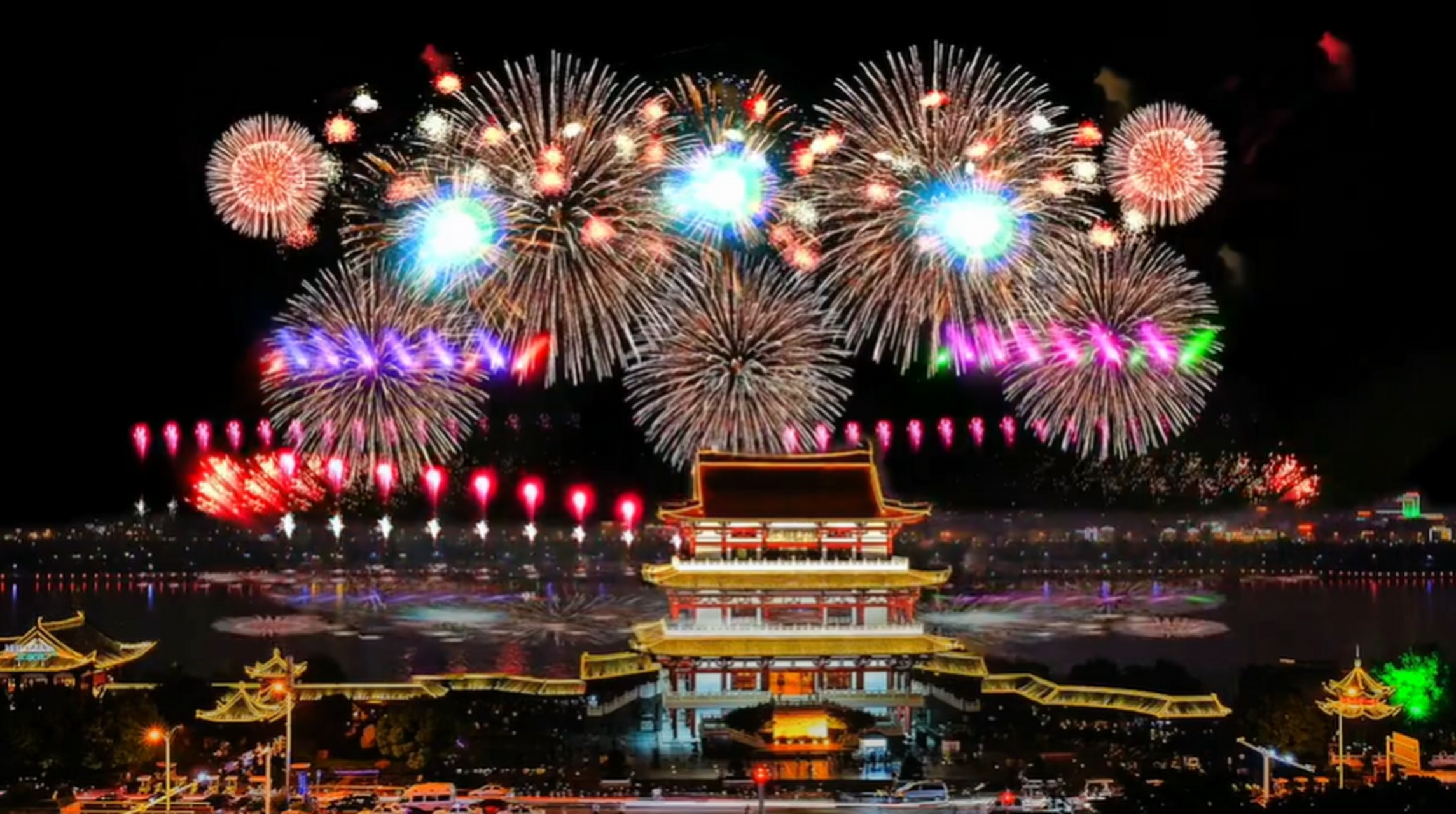 湖南长沙2023年05月11日烟花节.