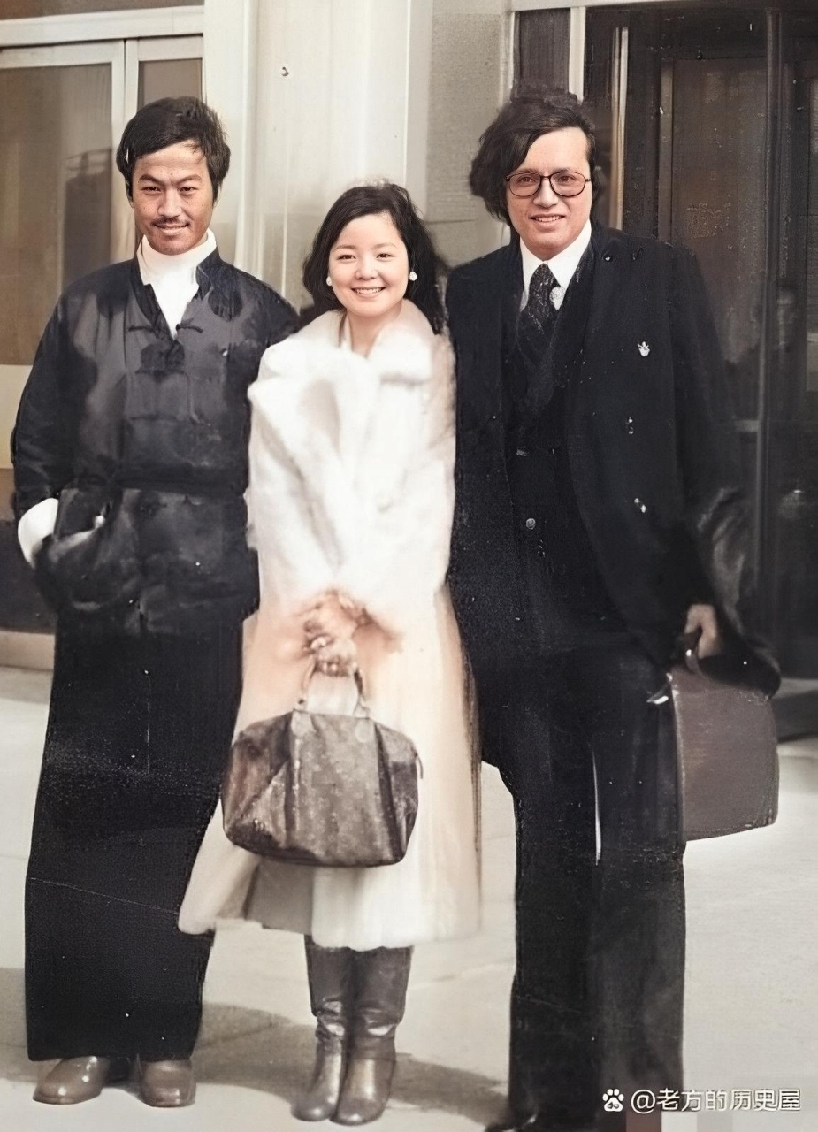1978年,美国邓丽君与元华,秦祥林的老照片,很难想象,上世纪70年代