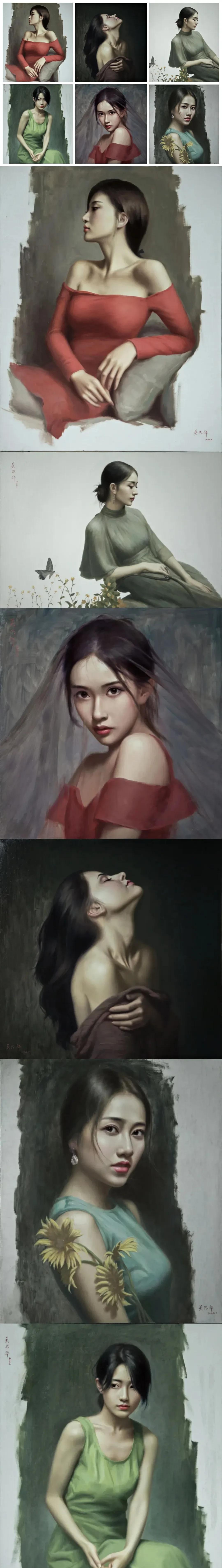 百家号星火计划# 吴兴华油画作品 赏析 | #名画#  他擅长画的女性其 